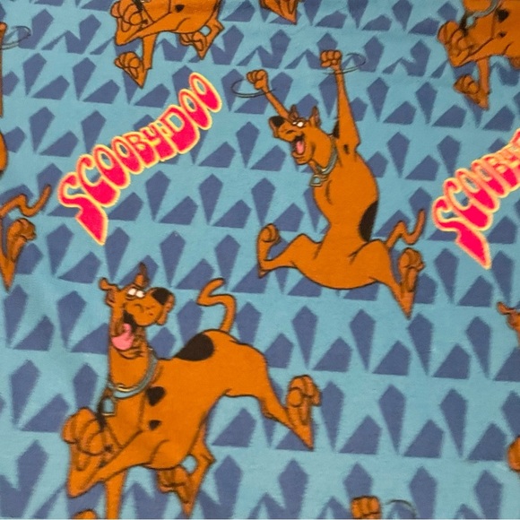 Vintage Scooby Doo Blue Fleece Blanket - Picture 3 of 16